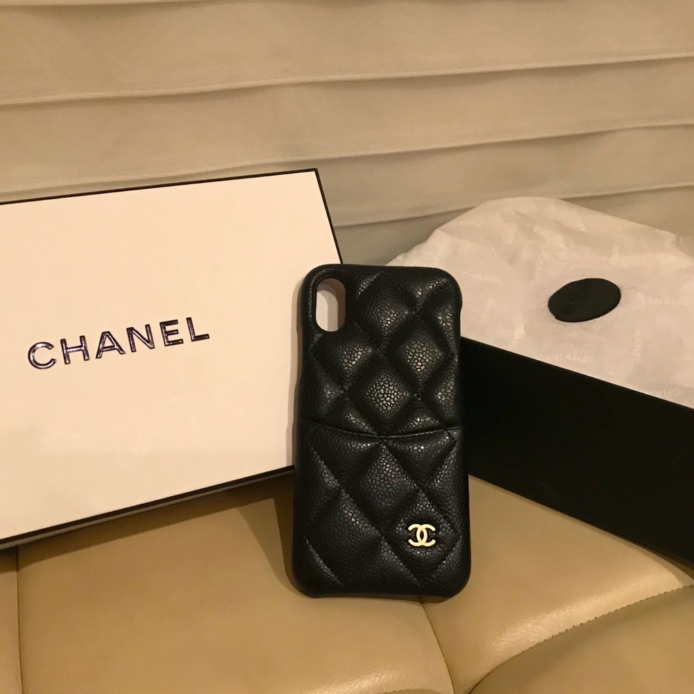 Chanel iPhone X cover BLACK